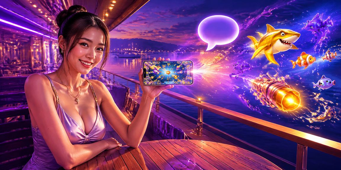 Người dùng tại Mũi Né chơi bắn cá trực tuyến bên ly cà phê nhìn ra biển